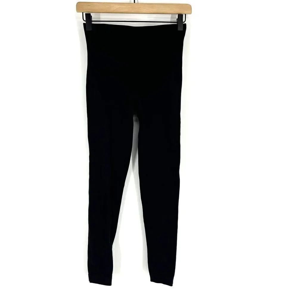 Spanx Leggings SIze Small Womens Black Look at Me Now Seamless Crop Slimming